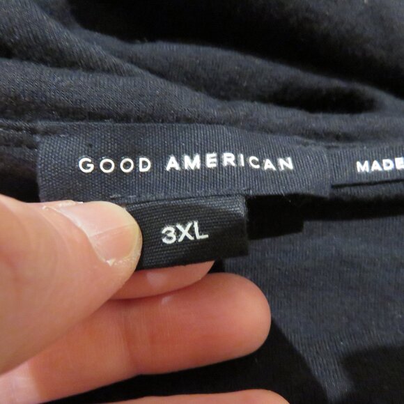 GOOD AMERICAN Super Stretch Jersey Tube Top in Black 001 Minimalist Size 3XL NWT - Picture 9 of 10